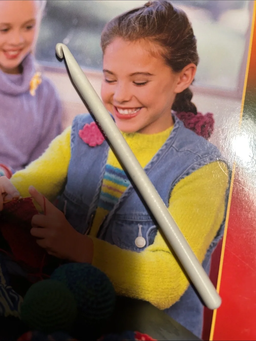 Teach Me to Crochet Book w/ 3 Different Size Crochet Hooks